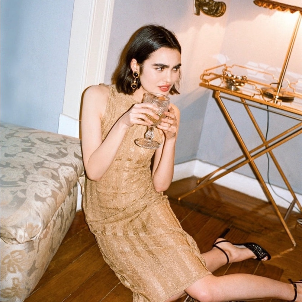 Rouje Paris Serguei dress, golden, 36